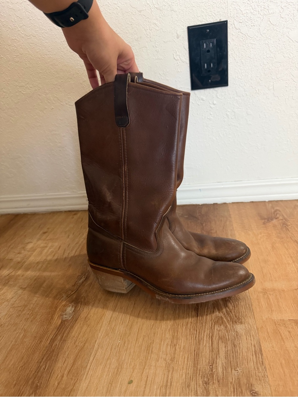VINTAGE RED WING leather boots size 7.5